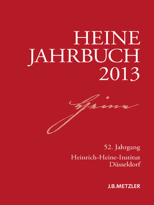 cover image of Heine-Jahrbuch 2013